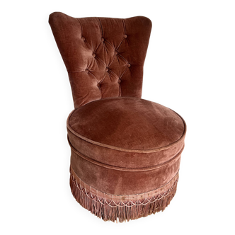 Fauteuil crapaud velours