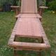Vintage rattan long chair