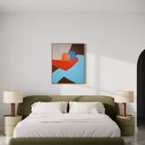 Figurative painting "in your arms" celestial