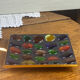 Ashtray, coloured pebbles, 1970s