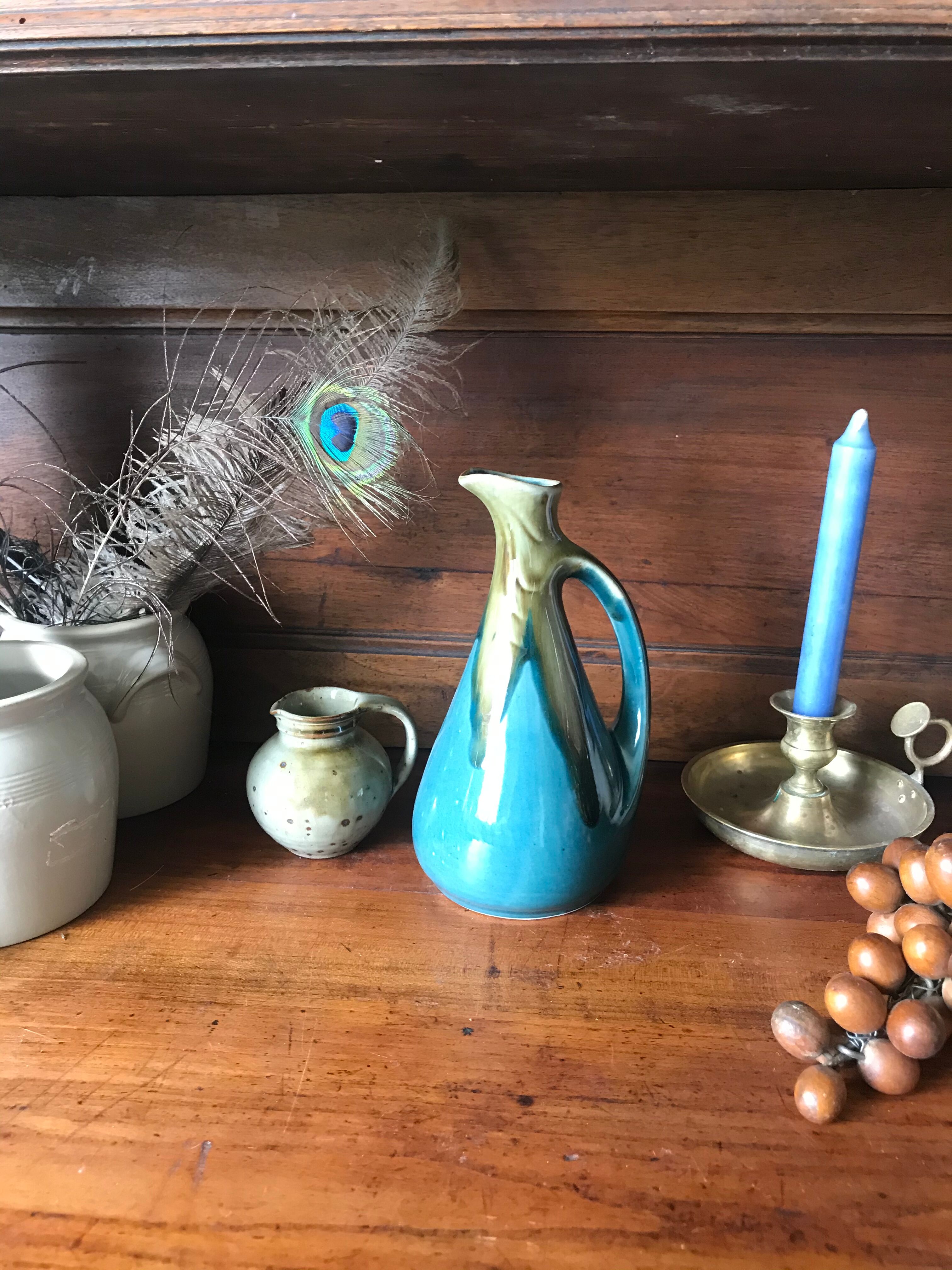 Denbac flamed sandstone pitcher