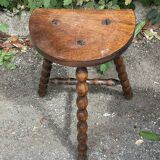 Wooden tripod stool