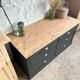 Old trade furniture with black patina