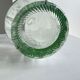 Vintage ovoid glass vase 70cl "Registered model" H:23cm