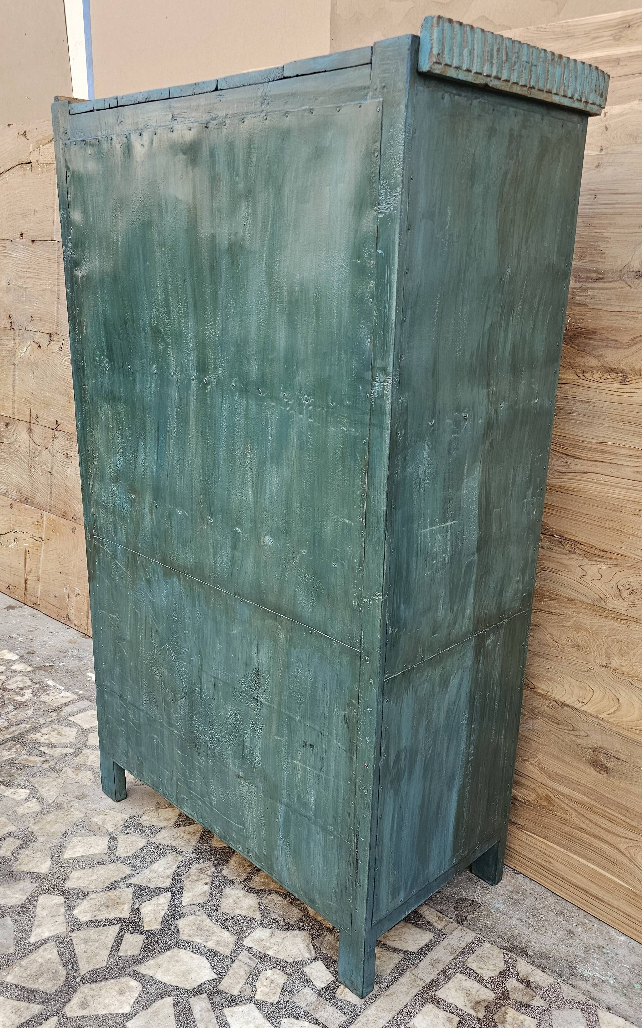 Antique Art Deco sideboard in Burmese teak