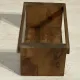 Brutalist condiment service in wood – Mid-Century 1950s