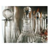 Lot of five glass carafes