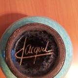 Paul Jacquet enamelled ceramic vase 1930