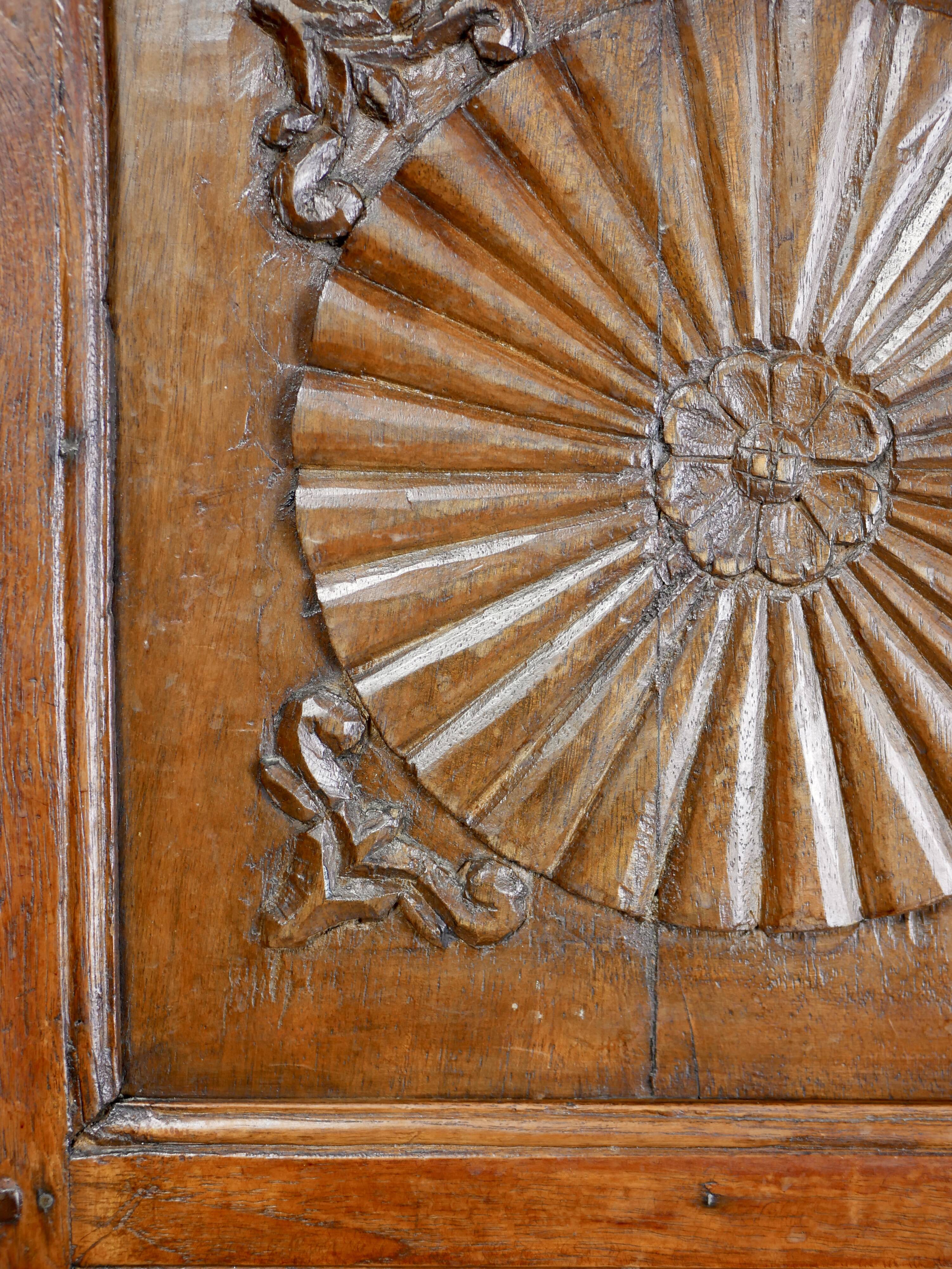 Antique carved wooden cabinet