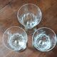 3 crystal glasses