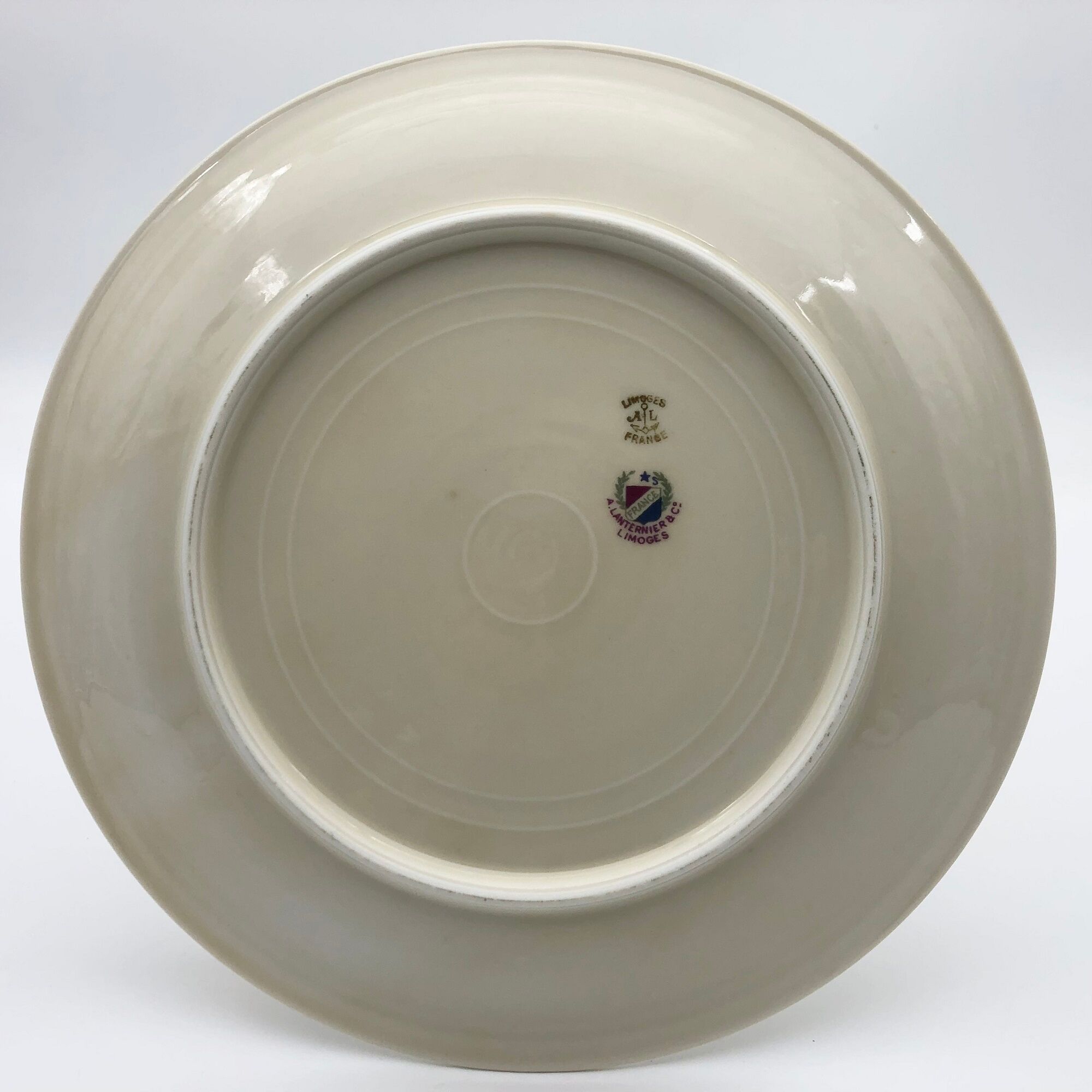 6 flat plates "A.Lanternier & Cie" Limoges