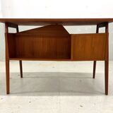 Petite Teak Desk By Gunnar Nielsen For Tibergaarden.