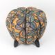 up to 3 Art Deco stools by Jindrich Halabala, leaf pattern, pouf, ottoman, 1930s