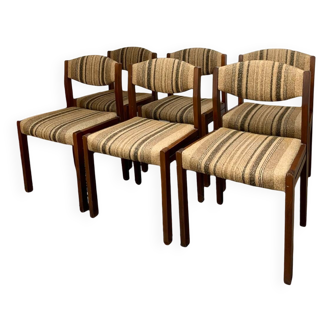 Set of 6 vintage Self chairs 1970