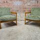 Pair of Scandinavian design armchairs teak 1960