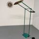 Postmodernist 1980s vintage metal halogen lamp