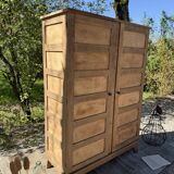 Renovated antique wooden wardrobe