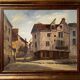 Table HSP "Rue Gambay Vieux Troyes" trade in 1910 HSP signed + frame