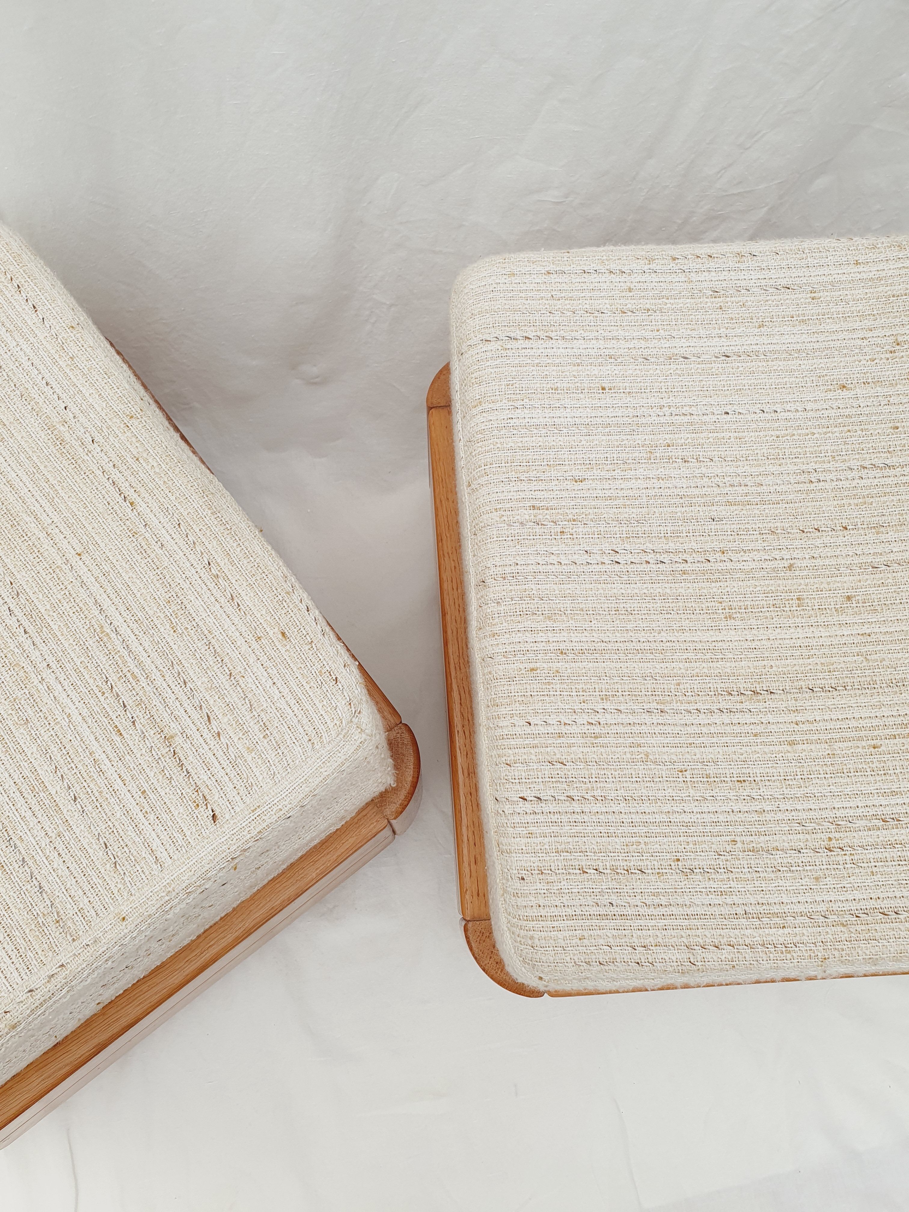 Pouf en bois d'orme