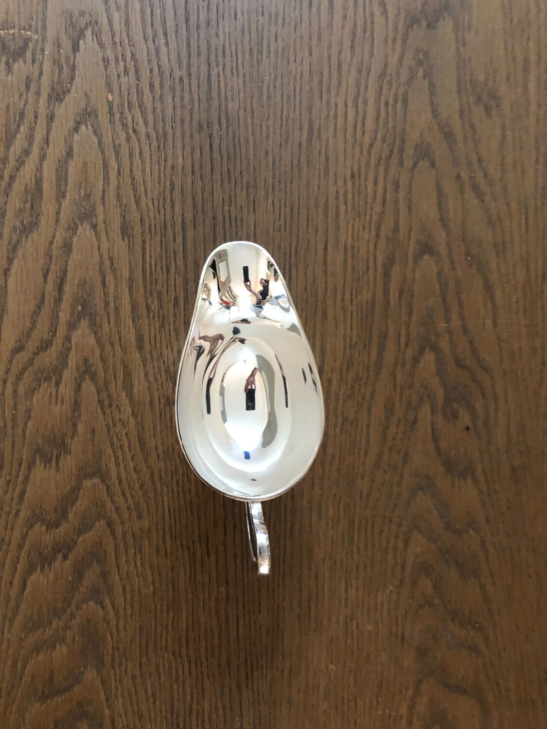 Silver metal saucepan