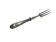 Art Nouveau silver fork for roasted beef, France, 1900s