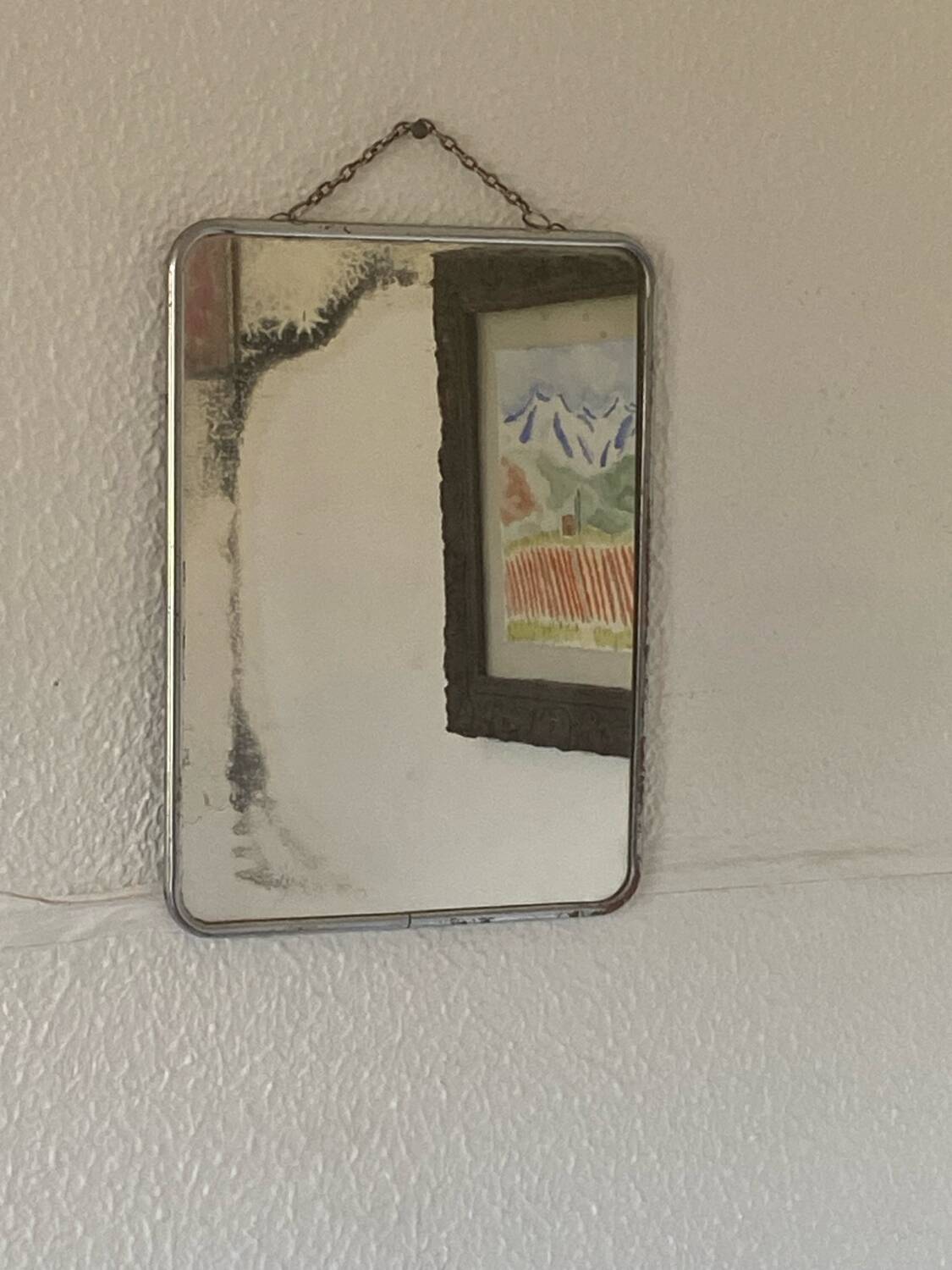 Vintage barber mirror