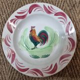 4 assiettes en faïence Coq, moulin des loups