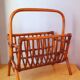 Rattan magazine rack 60s