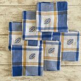 Set of 6 Scottish weave napkins - 60x60cm - cotton