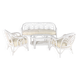 Bleached rattan living room