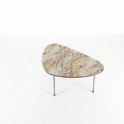 Mid-Century Modern Tripod Coffee Table with Marble Print Top, 1960s