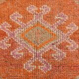 3x11 Coral Orange Bohemian Hallway Runner Rug, Rug For Hallway, 93x325 Cm