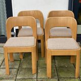 Set of 4 Brutalist Dining Chairs