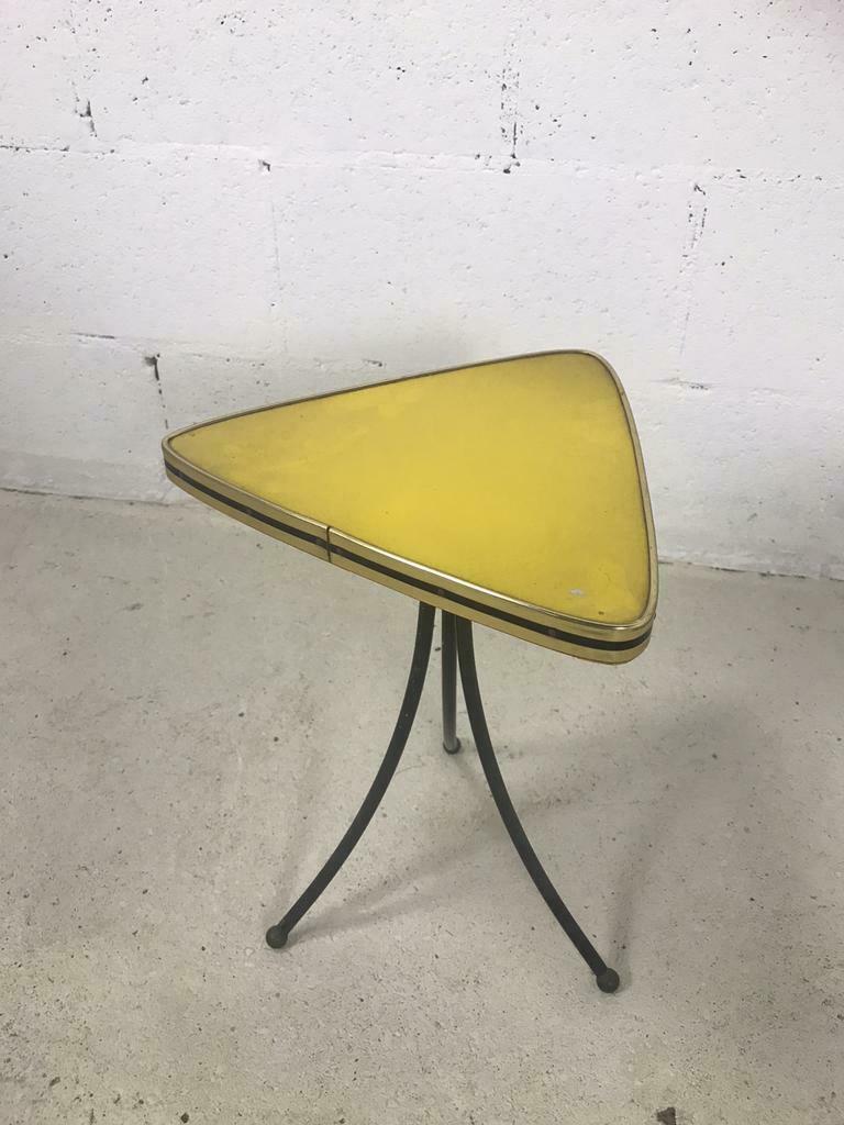 Vintage tripod side table