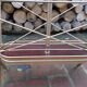 Golden metal magazine rack