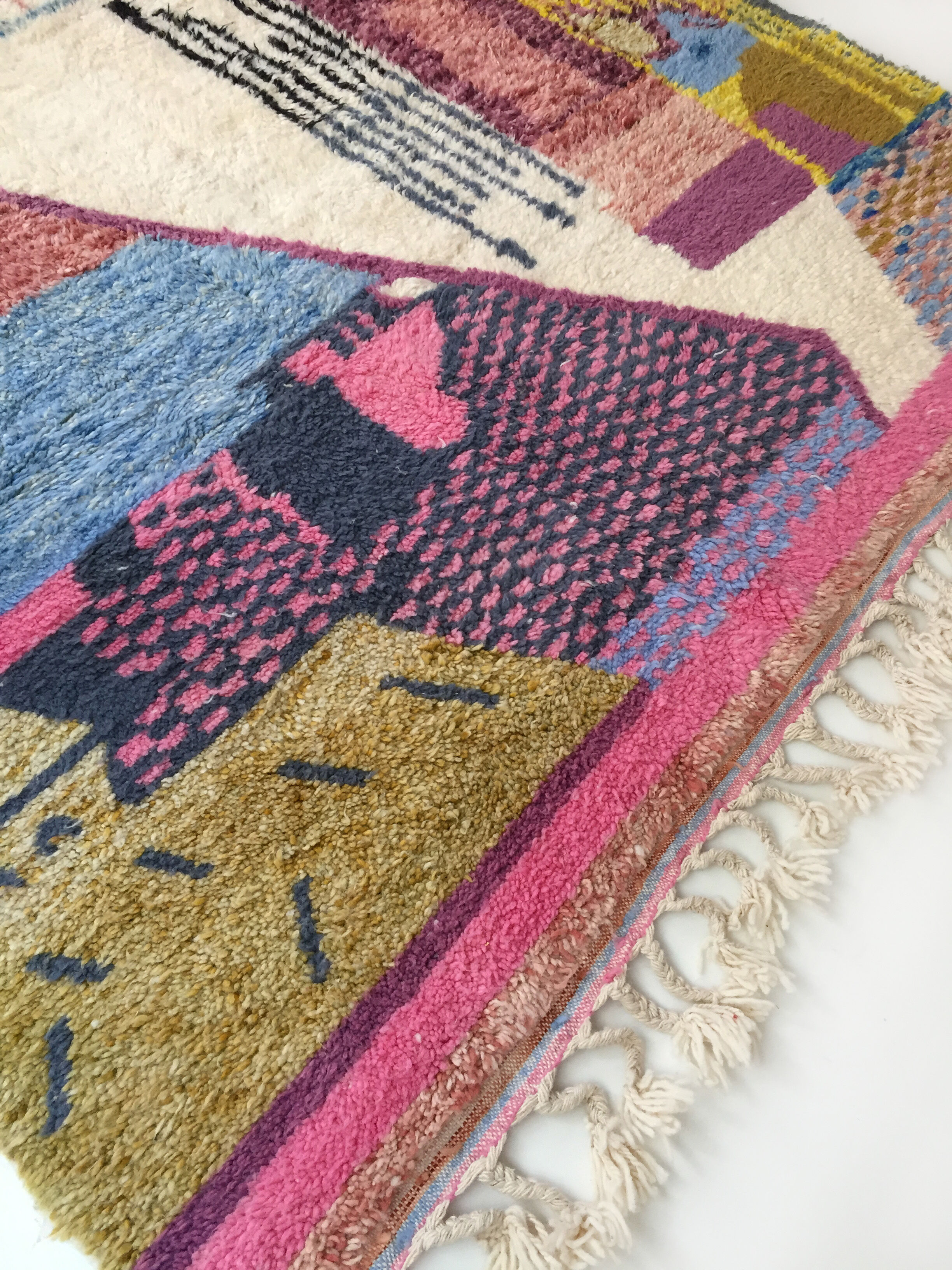 Moroccan Berber carpet Beni Ouarain multicolored 289x204cm