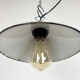 Industrial Petrol Enamel Factory Pendant Lamp, 1960s