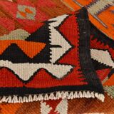 3x10 Red & Orange Tribal Kilim Runner Rug 93x308Cm SK 34615