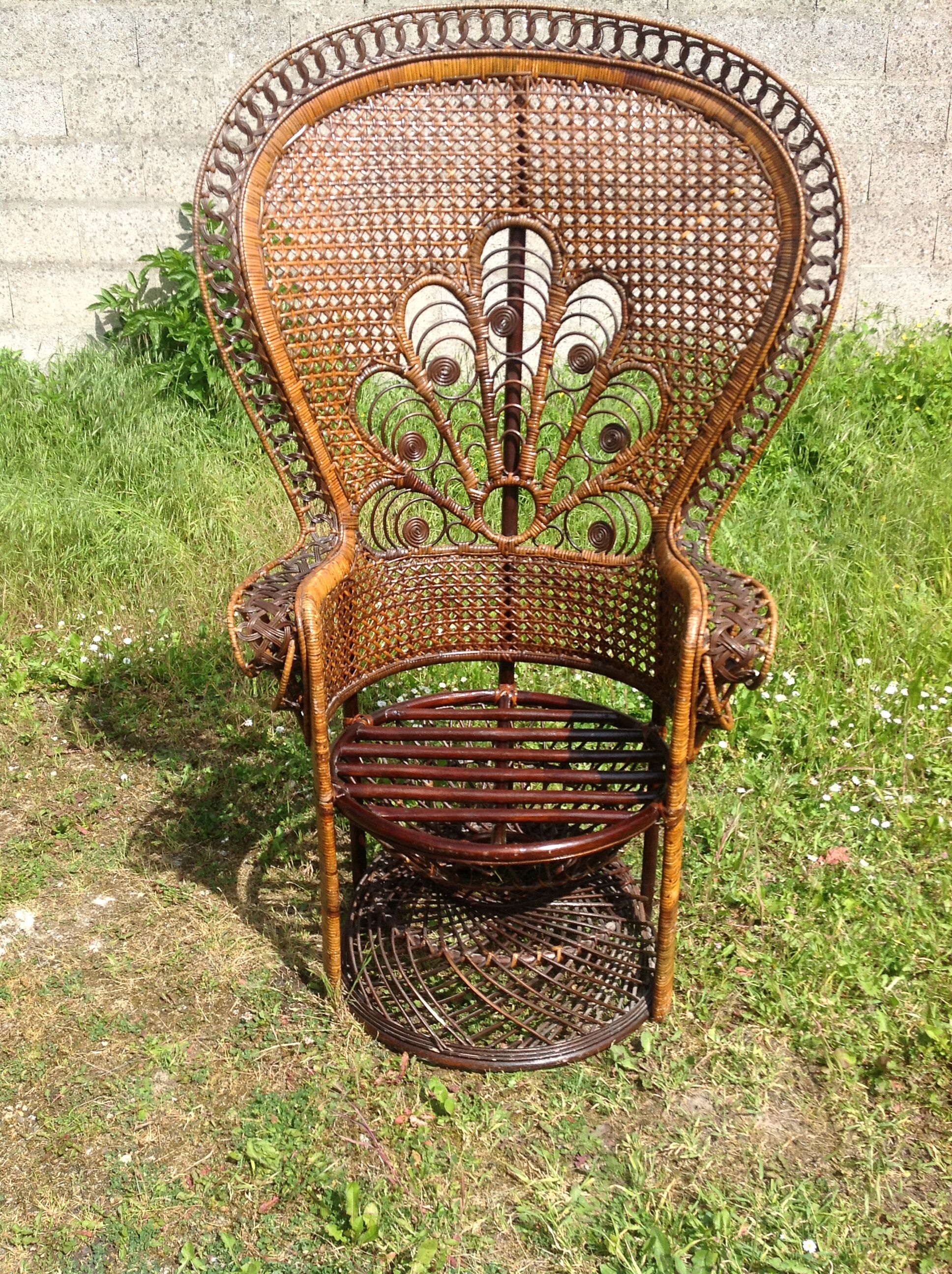 Fauteuil Emmanuelle en rotin