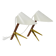 Two white desk lamps "Billy TL" by J.T. Kalmar, Vienna, mid-century style.