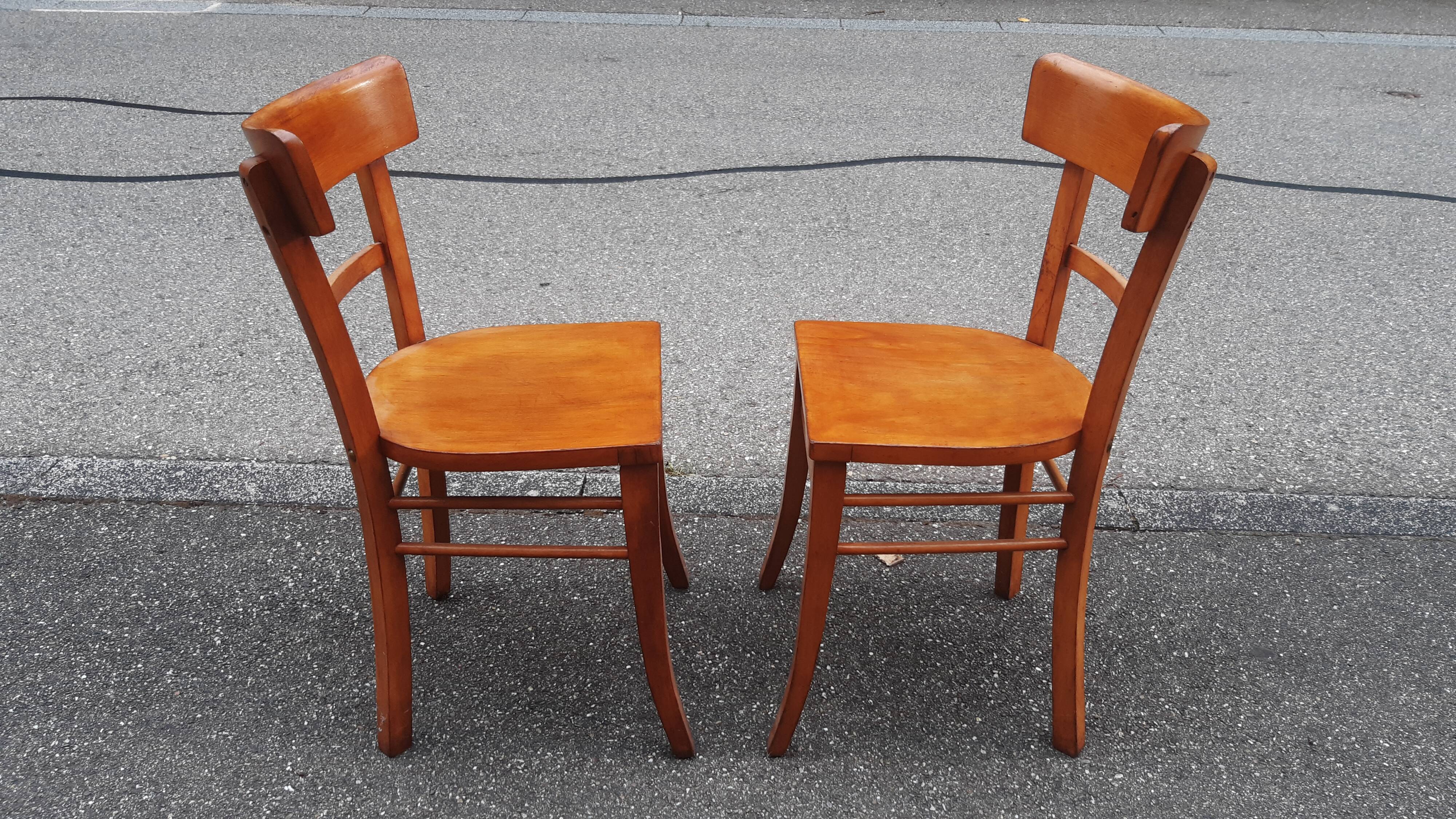 Lot de 2 chaises bistrot Luterma