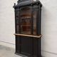 19th-century shop display cabinet in solid oak