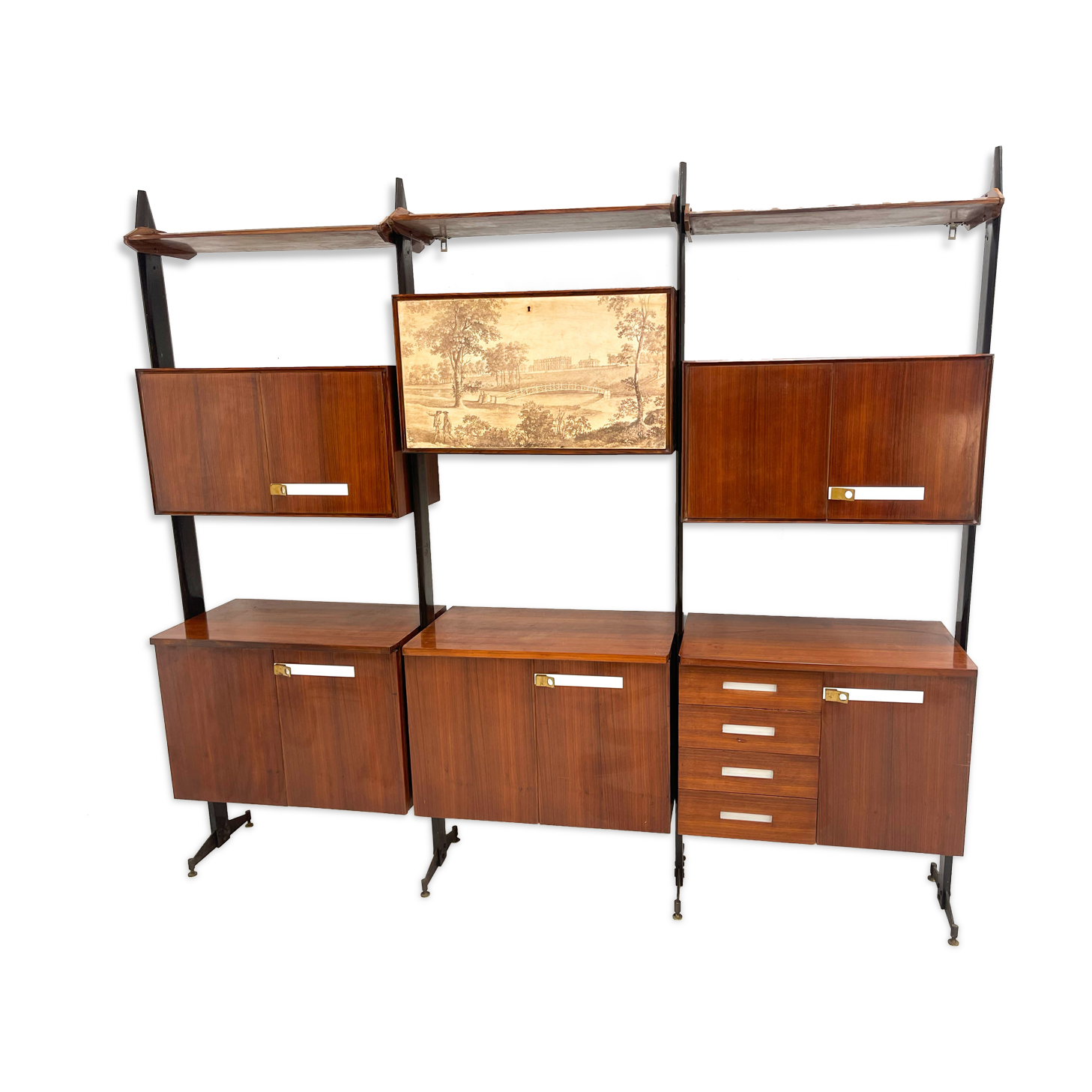 Mid centuryitalian free standing wall unit, 1960s