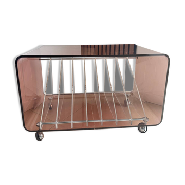 Table basse/meuble vinyles M. Dumas Roche Bobois vintage