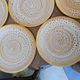 Set of 12 flat plates in stoneware Niderviller model Fauve from the 1960s.