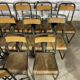 Set of 13 stella school chairs