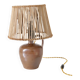 Lampe à poser artisanale "Héritage Alsacien" – Grès au sel et lumière graphique