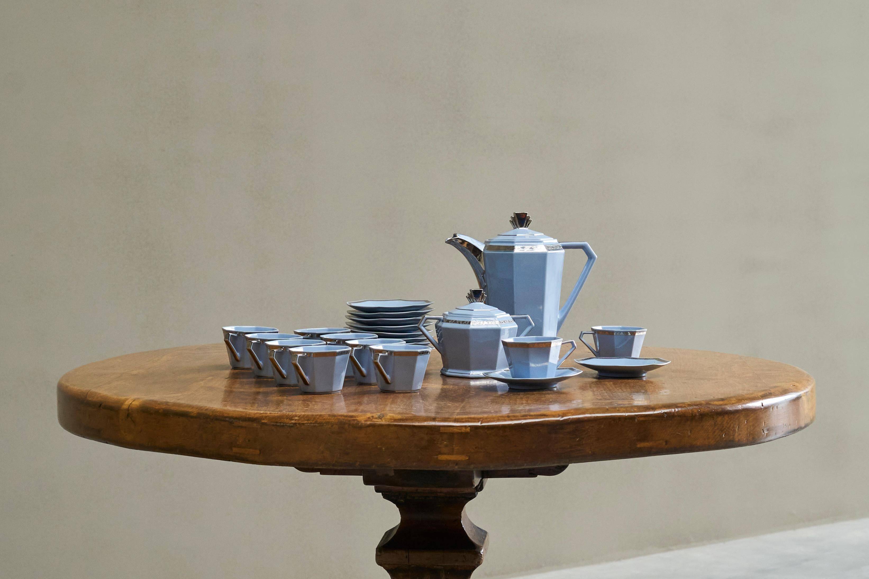 Art Deco coffee service Belgian 1930s