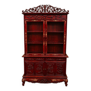 Bibliothèque En Bois - dorure