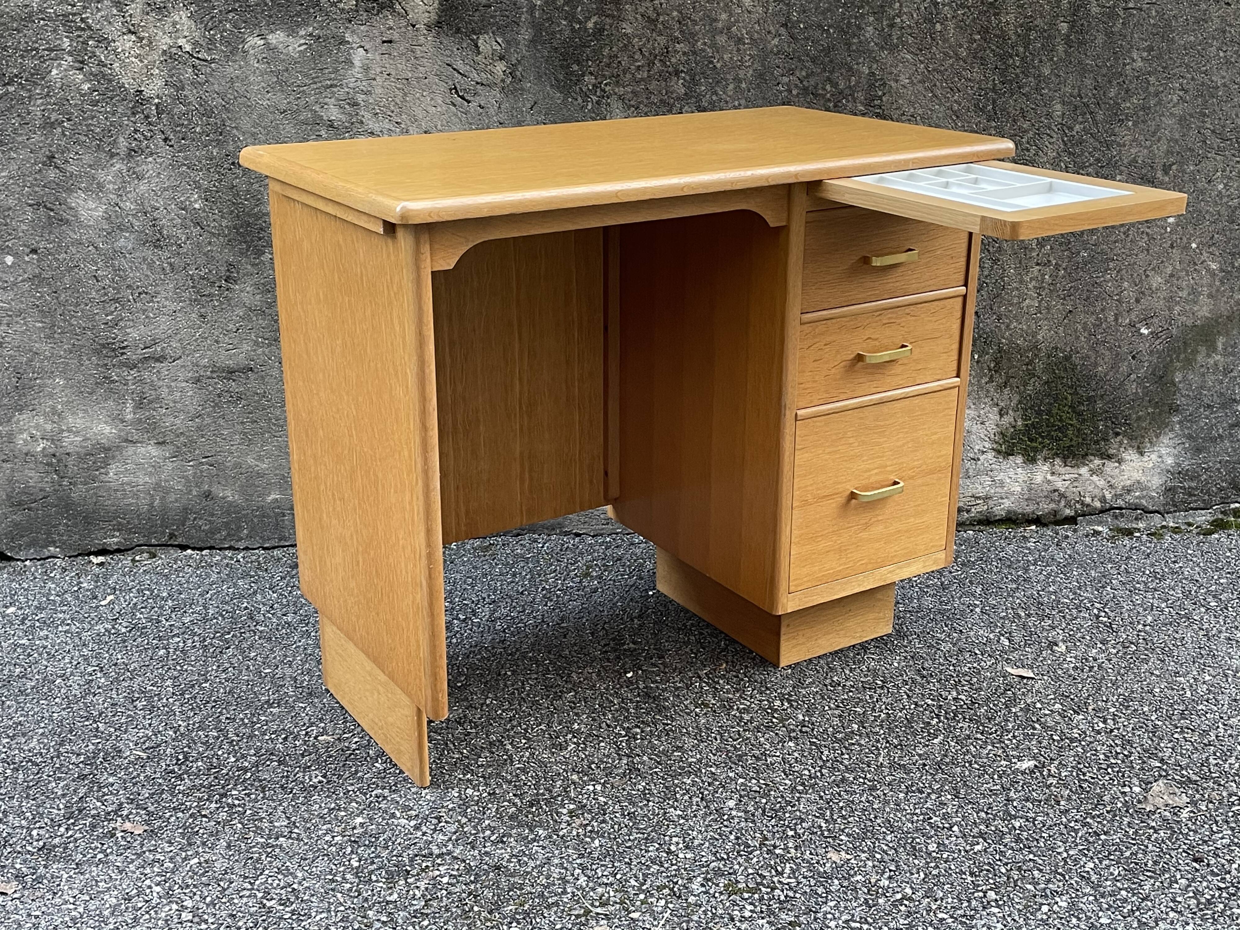 Vintage gilded wooden desk